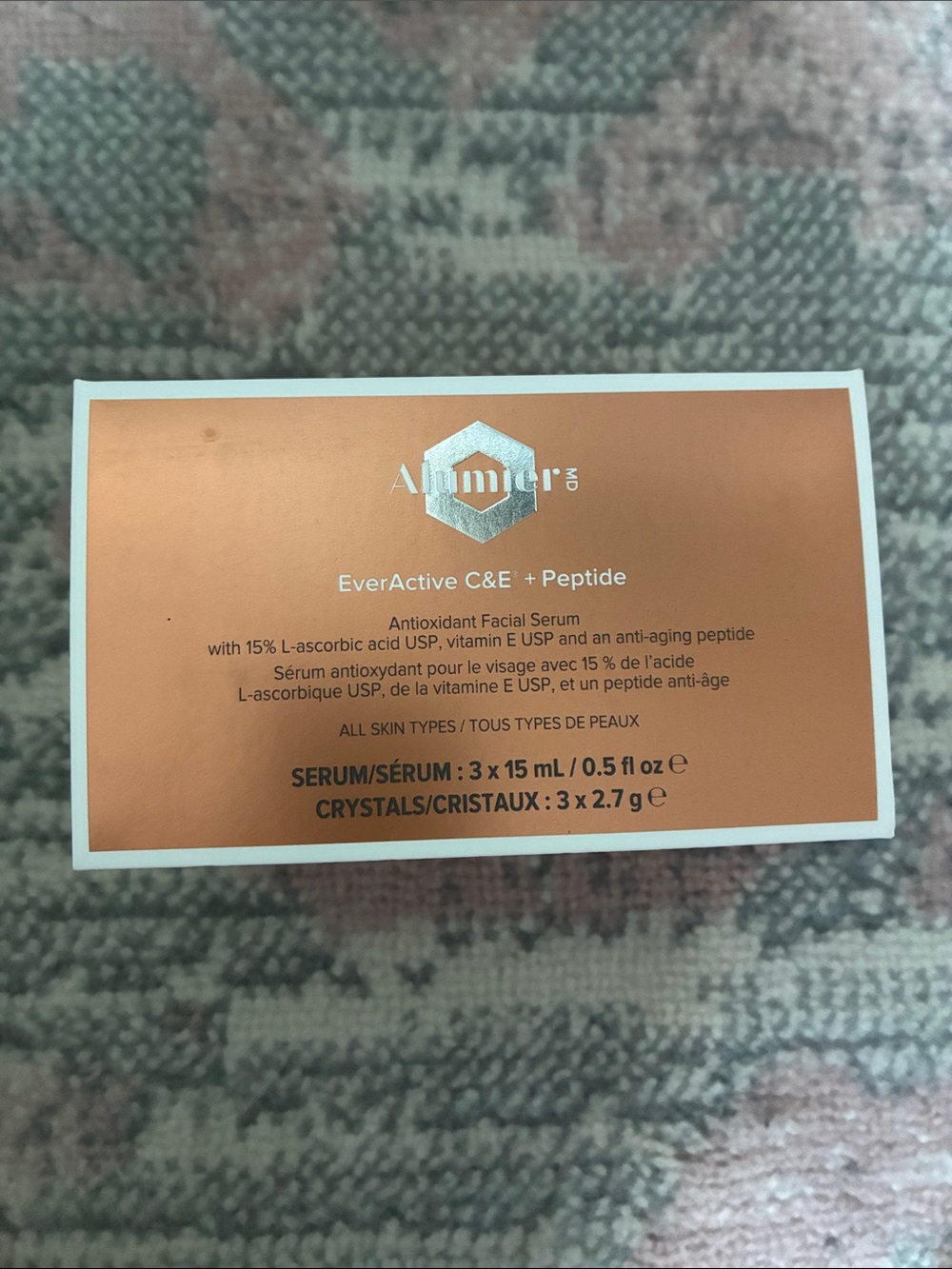 Brand New Alumier EverActive C&E + Peptide Antioxidant Facial Serum